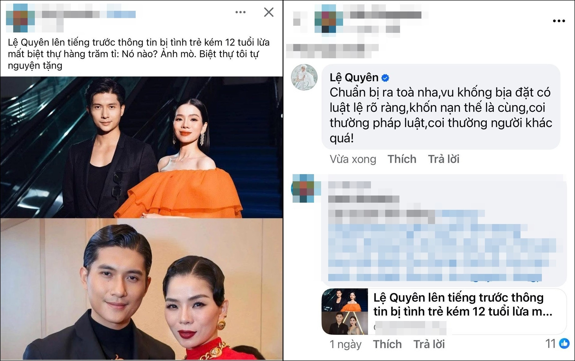 Lệ Quyên lộ diện nhợt nhạt giữa ồn ào bị vu khống mất trắng biệt thự trăm tỷ