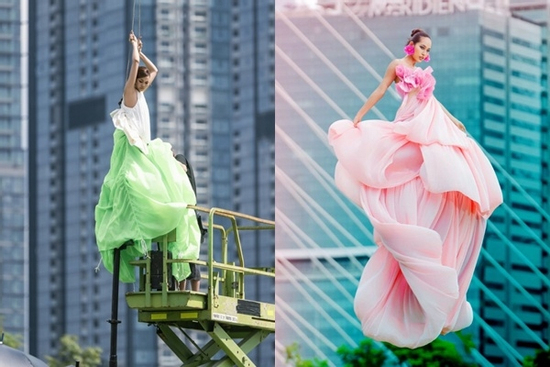 Siêu mẫu Thanh Hằng lên tiếng về bộ ảnh trên không gây tranh cãi