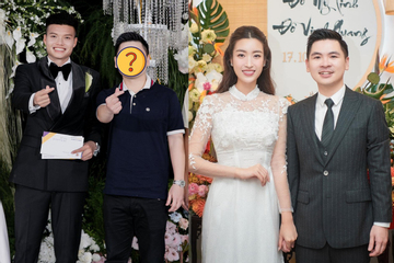 Chồng chủ tịch của Đỗ Mỹ Linh bị 'chụp lén' khi đi dự tiệc, bất ngờ diện mạo đời thật