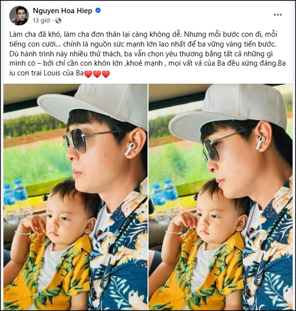 Nam nghệ sĩ Việt thông báo làm bố đơn thân mệt mỏi khi chăm con ở tuổi ngoài 40