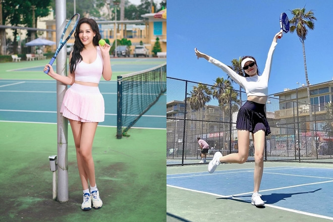 Mai Phương Thúy Thanh Thanh Huyền ghi điểm với phong cách tennis thời thượng