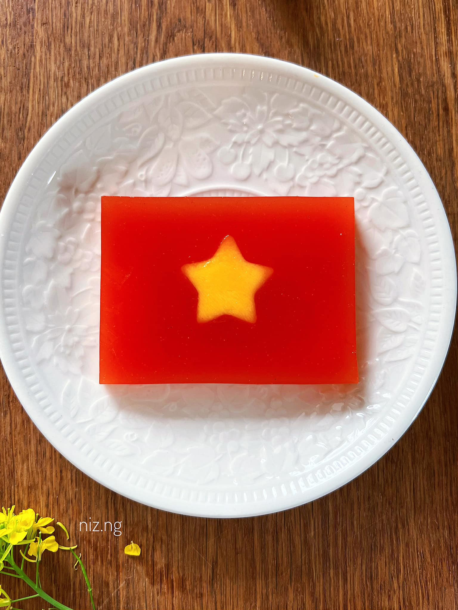 LÀM THẠCH RAU CÂU CỜ ĐỎ SAO VÀNG MỪNG NGÀY QUỐC KHÁNH VIỆT NAM 2/9 - Ảnh 5.