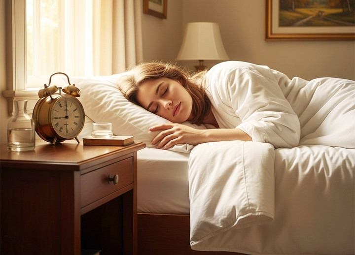 Giấc ngủ chất lượng từ 22h đến 2h sáng giúp cơ thể thải độc, phục hồi tế bào. (Ảnh minh hoạ)