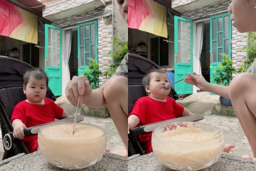 Clip em bé 1 tuổi ăn khỏe như Thánh Gióng thu hút 10 triệu lượt xem