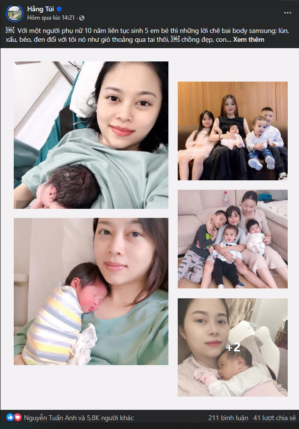 Lộ loạt ảnh quá khứ của hot mom Hằng Túi giật mình nhận chẳng ra