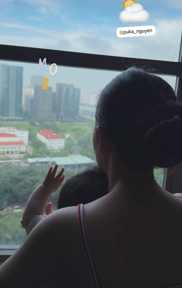 Puka Gin Tuấn Kiệt giấu kín mặt con