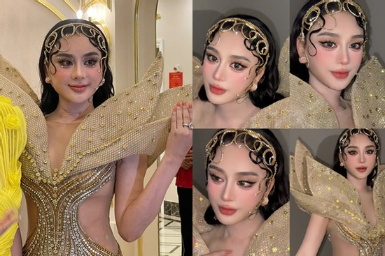 Lâm Khánh Chi lộ khuyết điểm da nhăn nheo lão hóa khác xa hình tự đăng