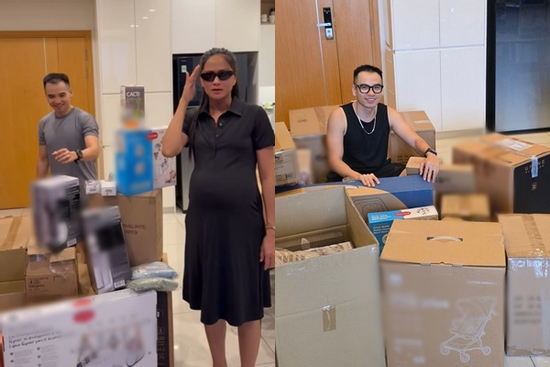 Ông xã H'Hen Niê rút ví tới bến sắm đồ chào đón con đầu lòng