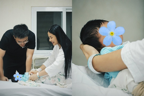 Hoa hậu Ngọc Hân sinh con trai đầu lòng, giống mẹ y đúc
