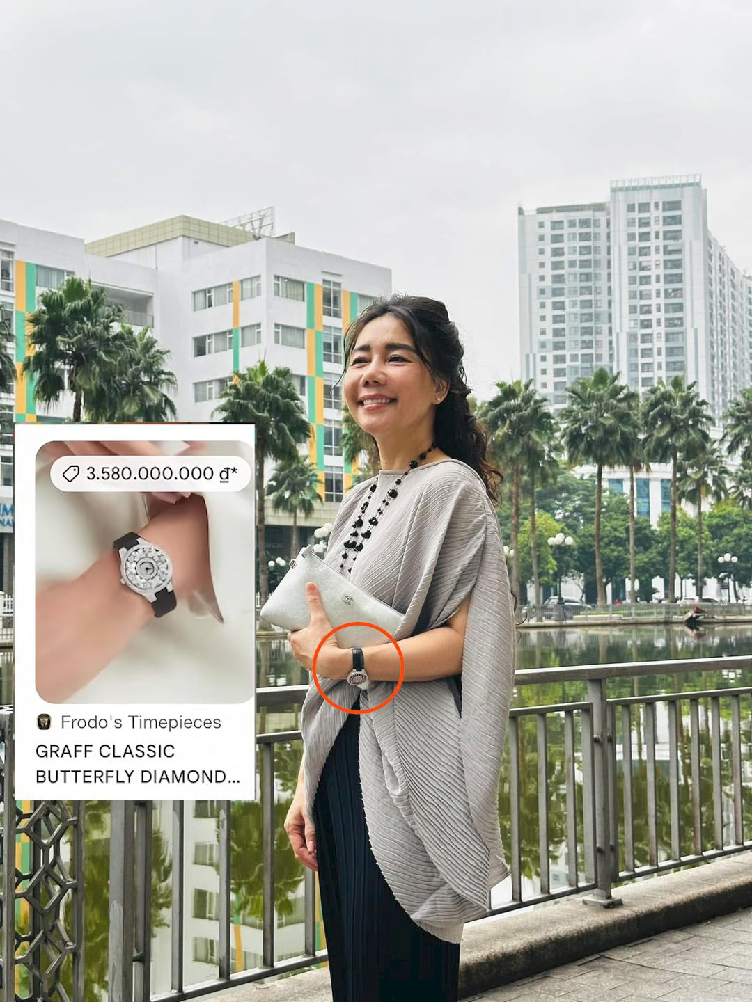 Mẹ nhân viên bán cà phê bị tổng tài hành hung U60 cực trẻ trung gu thời trang đẳng cấp chuẩn phú bà đời thực