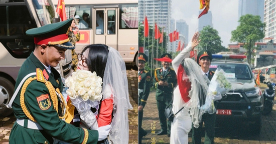 Được chiến sĩ cầu hôn ngay sau diễu binh, cô gái Cần Thơ xúc động nghẹn ngào