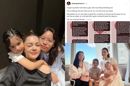 Phạm Quỳnh Anh lên tiếng khi con gái bị chê về thái độ