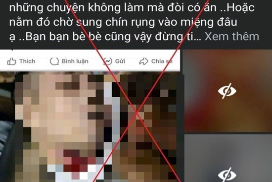 Xử phạt người phụ nữ đăng tải hình ảnh rùng rợn để câu view