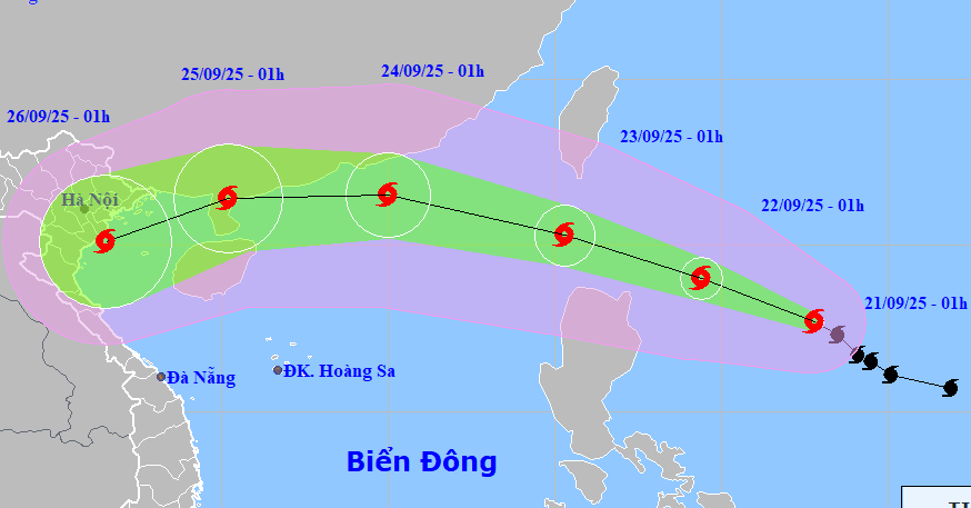 Bão Ragasa sắp mạnh thành siêu bão, hai kịch bản khi vào Biển Đông