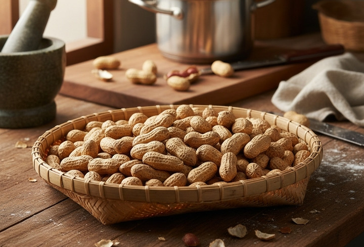 Hạt lạc trở thành món ăn dân dã, phổ biến trong bữa ăn hàng ngày của người Việt.