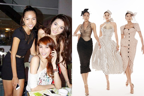 Không nhận ra bộ ba siêu mẫu Võ Hoàng Yến - Minh Triệu - Ngọc Quyên thời gầy gò, đen nhẻm