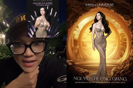 Phản ứng của Phạm Thoại khi Hương Giang thi Miss Universe 2025