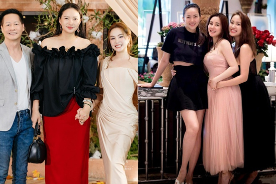 Phan Như Thảo như người khổng lồ khi đứng cạnh chồng và ca sĩ Vy Oanh