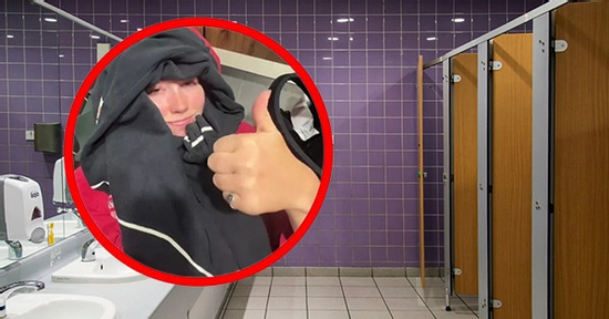 Cô gái ngủ trong nhà vệ sinh sân bay để tiết kiệm tiền gây tranh cãi