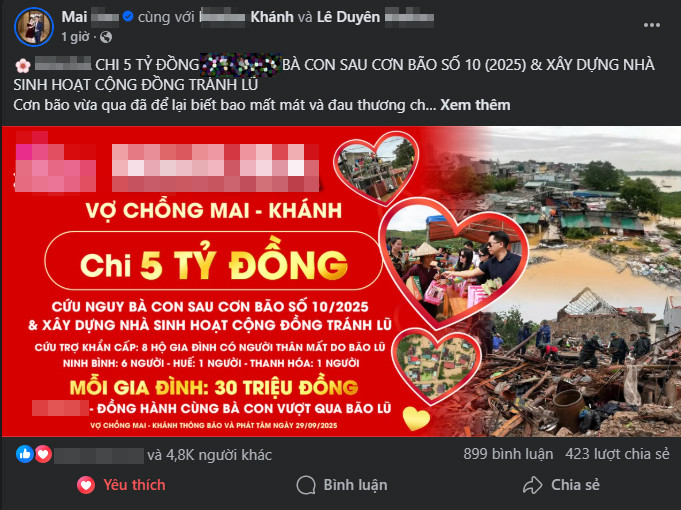 Danh tính đại gia TP HCM vừa chi 5 tỷ ủng hộ đồng bào chịu thiệt hại vì bão số 10