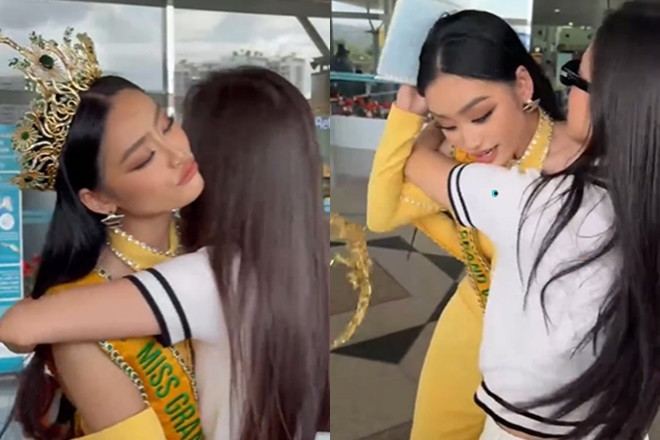 Hoa hậu Ý Nhi rơi vương miện ngay tại sân bay sang Thái Lan thi Miss Grand