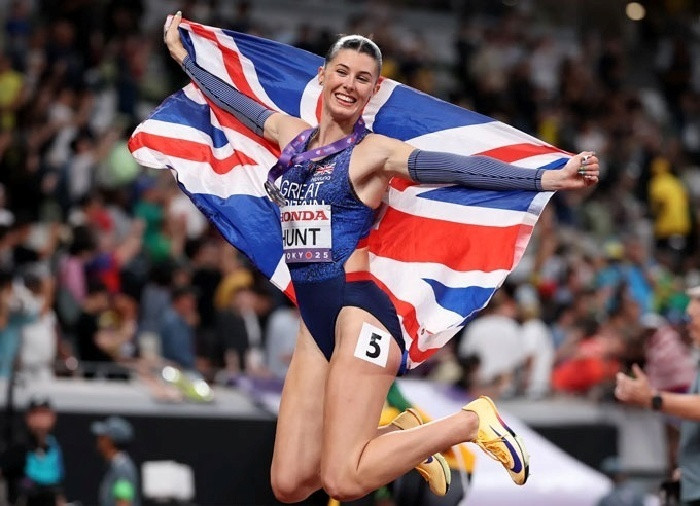 Không chỉ gây ấn tượng với tấm HCB 200 m nữ, Amy Hunt còn chinh phục người hâm mộ bằng gương mặt khả ái. Ảnh: @a.myhunt/Instagram.