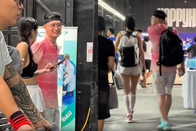 Sắc vóc quyến rũ của Á hậu Vbiz thân mật với chồng cũ Diệp Lâm Anh trên sân pickleball
