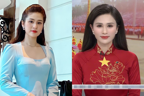 Profile khủng của nữ BTV đang gây sốt khi diện trang phục áo dài đỏ dẫn bản tin 'Thời Sự' tối 2/9