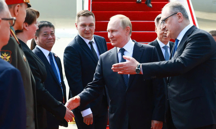 Tổng thống Nga Vladimir Putin tham dự sự kiện tại Trung Quốc. (Ảnh: TASS)