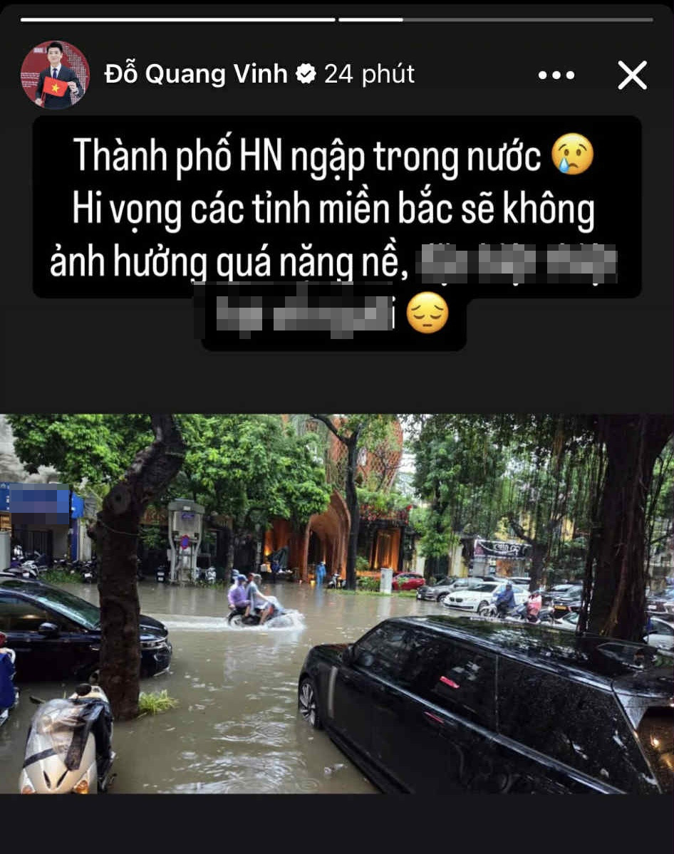 Tổng tài nghìn tỷ than trời vì phải lội nước đi làm ngày mưa ngập