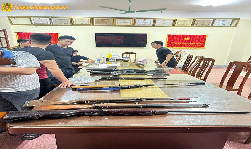 Bắt giữ Trần Tiến Trình cất giấu 9 khẩu súng quân dụng tại Lạng Sơn - Ảnh 1.
