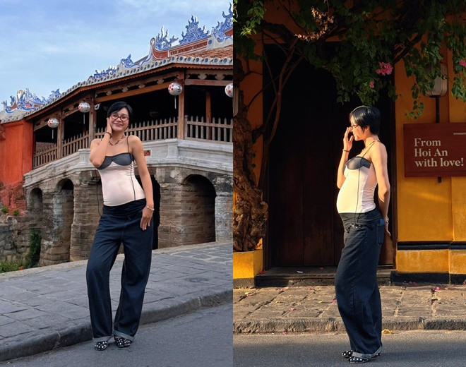 Sao nữ Vbiz vừa công khai có thai Bế bầu đi sự kiện style ngoài đời cũng chất phát ngất