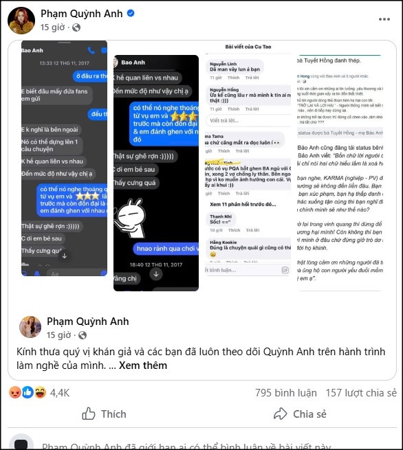 Phạm Quỳnh Anh khóa bình luận nhận bão phẫn nộ sau khi nói về Bảo Anh