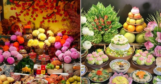 Mẹ đảm đứng bếp 4 tiếng, làm mâm cỗ Rằm tháng 7 đẹp mỹ mãn