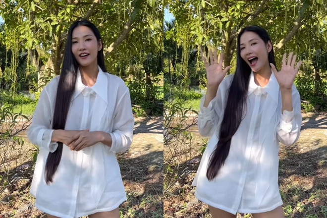 Giật mình cảnh Á hậu Vbiz vô tư tắm gội nơi công cộng netizen soi kĩ 1 chi tiết