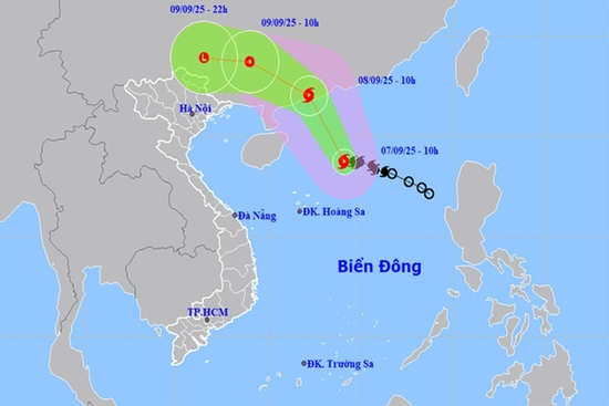 Tin mới nhất về bão số 7 Tapah: Hôm nay bão mạnh lên cấp 10, biển động rất mạnh