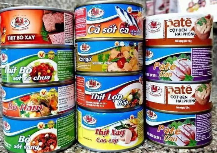 Sản phẩm của công ty đồ hộp Hạ Long.
