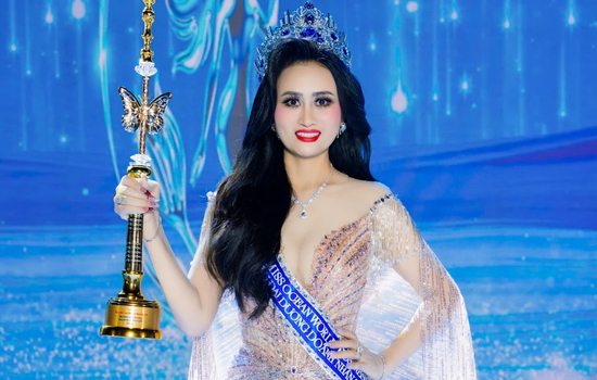 Tiến sĩ đăng quang Hoa hậu Đại dương Doanh nhân Thế giới là ai?