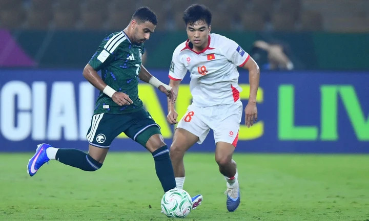 U23 Ả Rập Xê Út không thể ghi bàn vào lưới U23 Việt Nam.