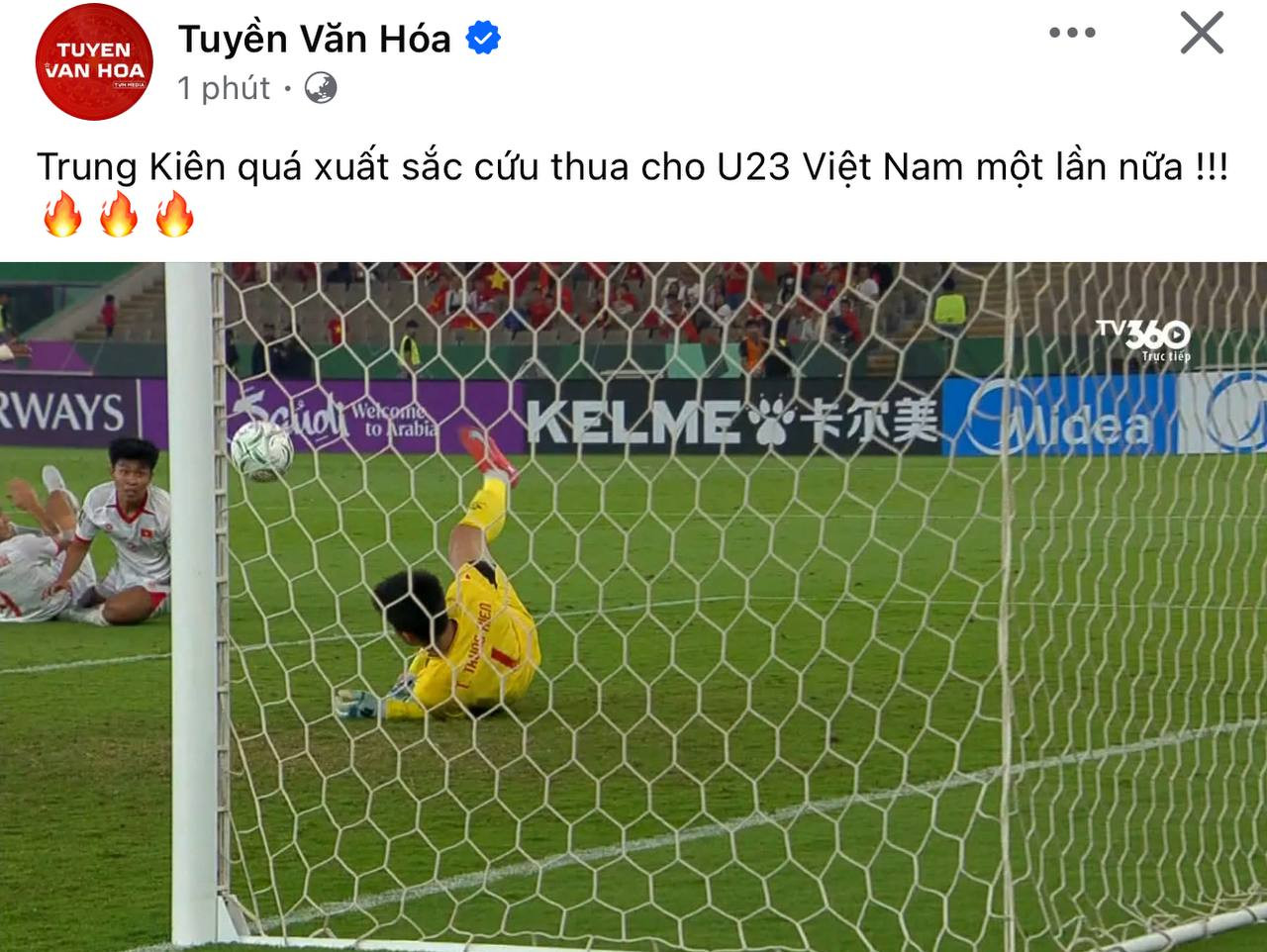 Thủ môn điển trai 1m90 Trần Trung Kiên khiến cả cõi mạng gọi tên vì cứu thua xuất sắc cho U23 Việt Nam - Ảnh 4.