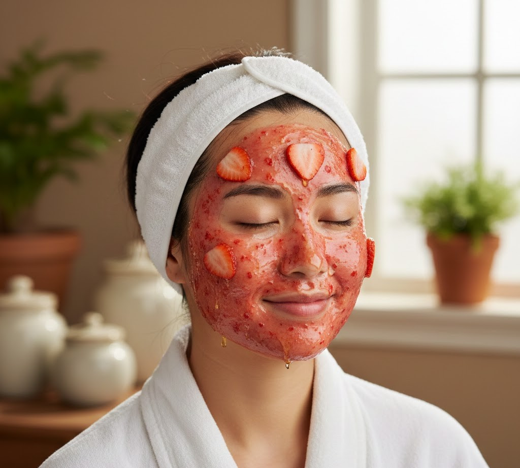 4 công thức từ quả dâu tây giúp chăm sóc da tại nhà trong ngày lạnh- Ảnh 1.