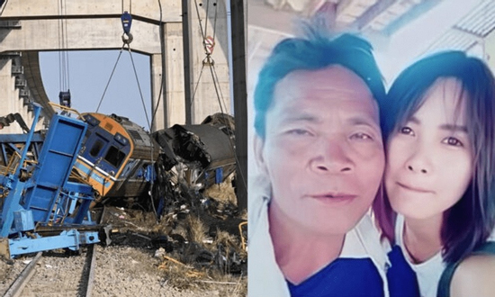 Con gái tử vong trên đường về nhà chịu tang cha vì cần cẩu đổ sập vào đoàn tàu đang chạy