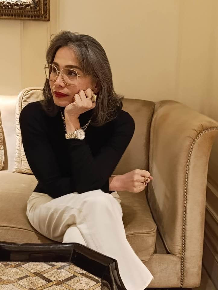 Tái xuất hiếm hoi, nhan sắc 'già đi tự nhiên' của Hoa hậu Ngọc Khánh gây chú ý - Ảnh 9.