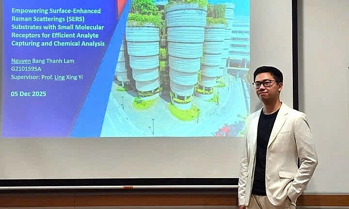 Thanh Lâm công bố 9 công trình quốc tế trong lĩnh vực hóa phân tích trong 4 năm học tiến sĩ.