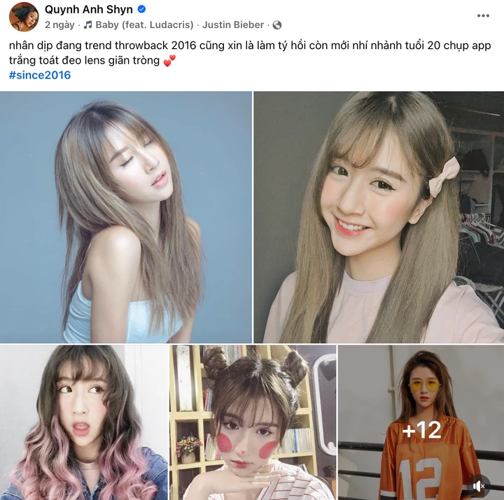 Quỳnh Anh Shyn đăng loạt ảnh nhìn lại 2016.