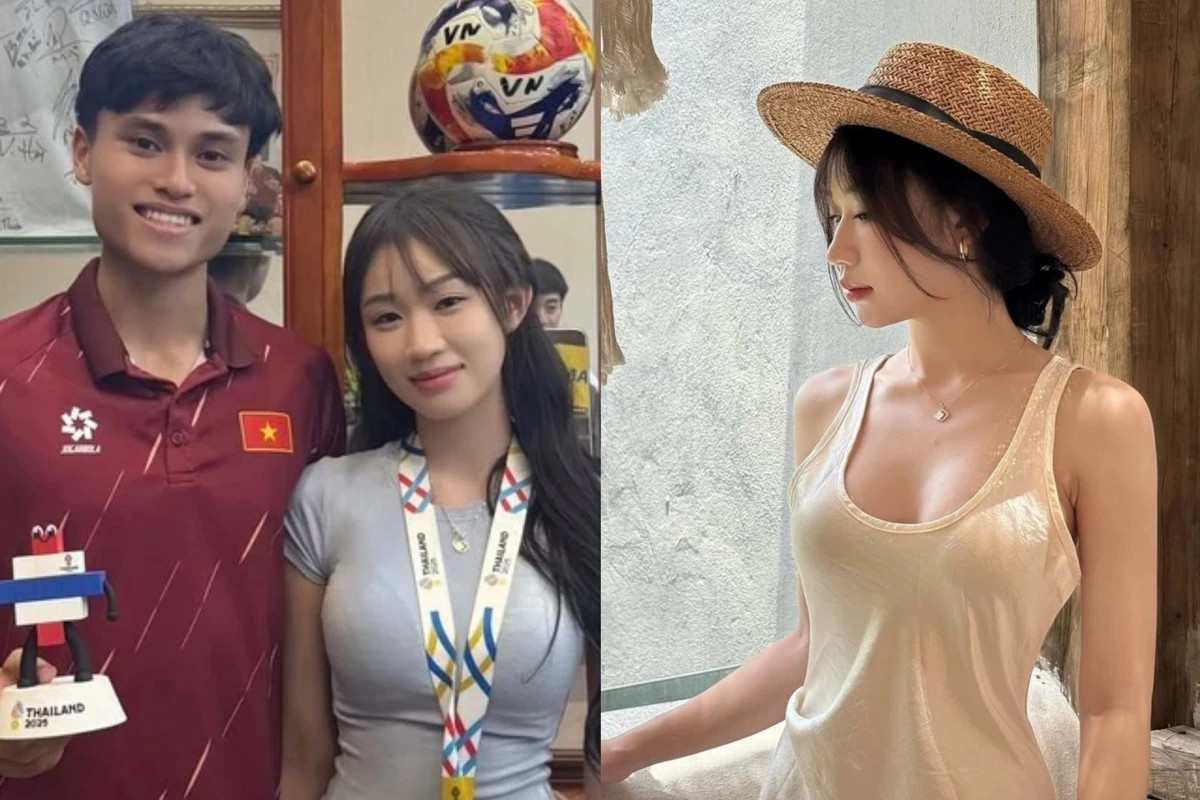 Bạn gái TikToker 3,7 triệu follow của hậu vệ U23 Minh Phúc lộ diện, nhan sắc cam thường gây xôn xao插图7