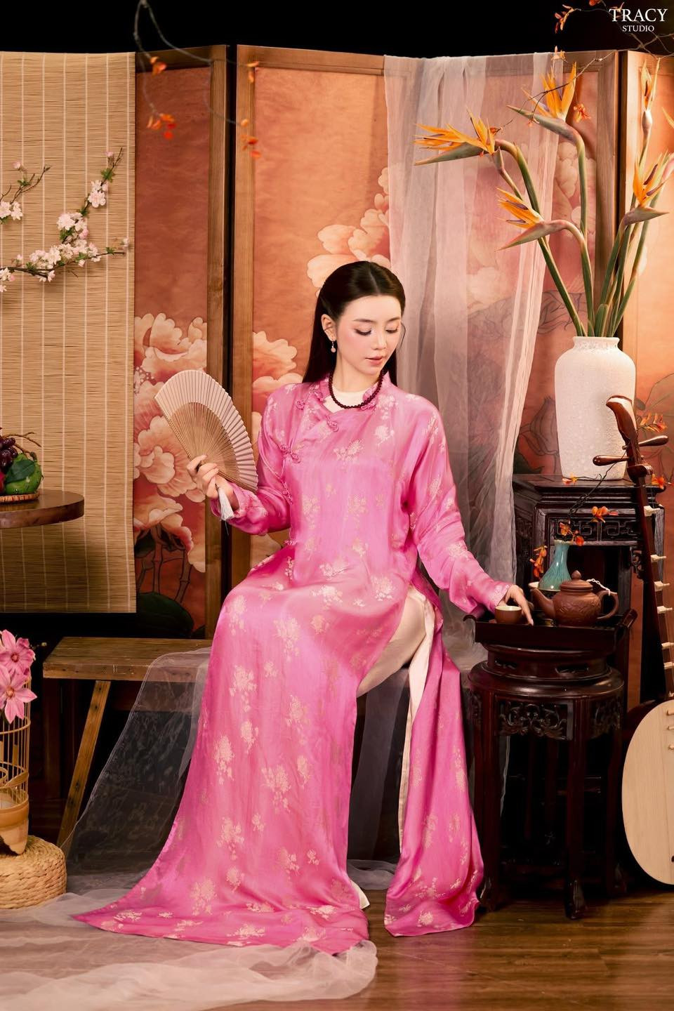 Quỳnh Kool tỏa sáng trong áo dài hồng phấn đầy quyến rũ và thanh lịch - Ảnh 5.