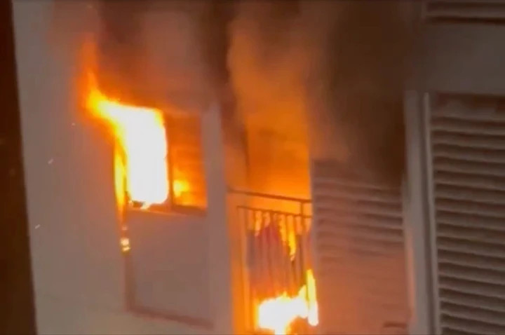 Hiện trường vụ cháy.