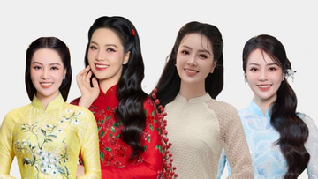 Học cách diện áo dài đón Tết vừa xinh vừa sang của MC Truyền hình - Á hậu Thụy Vân