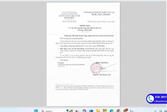 Thêm loạt trường ở TPHCM dừng bữa ăn bán trú trước nghi vấn thực phẩm không an toàn